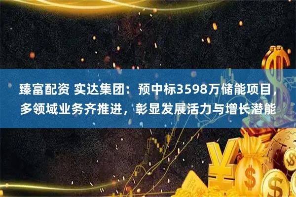 臻富配资 实达集团：预中标3598万储能项目，多领域业务齐推进，彰显发展活力与增长潜能