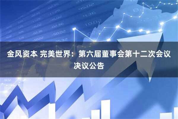金风资本 完美世界：第六届董事会第十二次会议决议公告