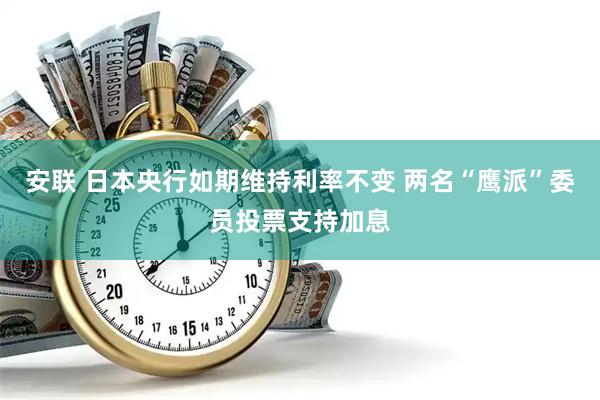 安联 日本央行如期维持利率不变 两名“鹰派”委员投票支持加息